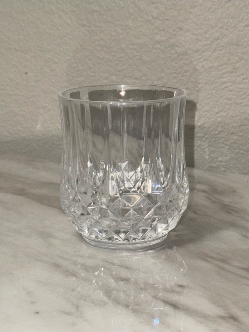 Cristal D'Arques-Durand Longchamp clear double old-fashioned or lowball glass